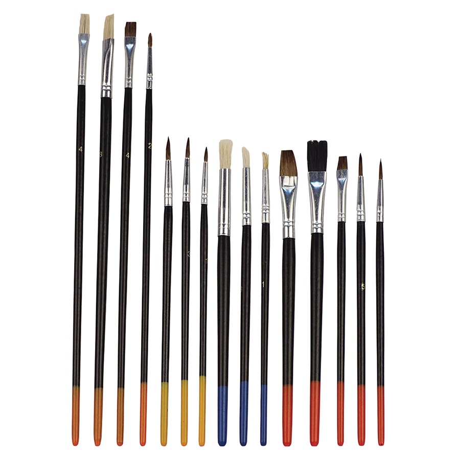 15-Pc Artist Paint Brush Set